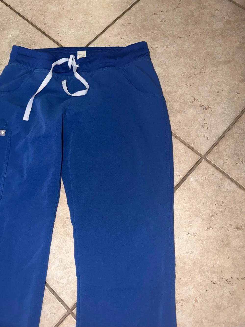 Figs Men's Blue Drawstring scrub technical Pants